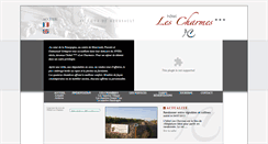 Desktop Screenshot of hotellescharmes.com